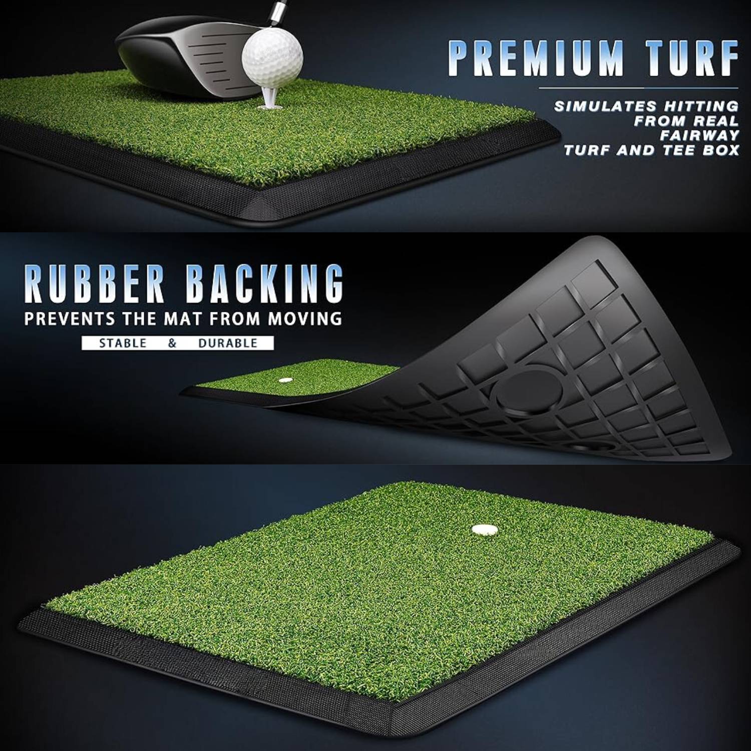Golf Hitting Mat Set: image 2