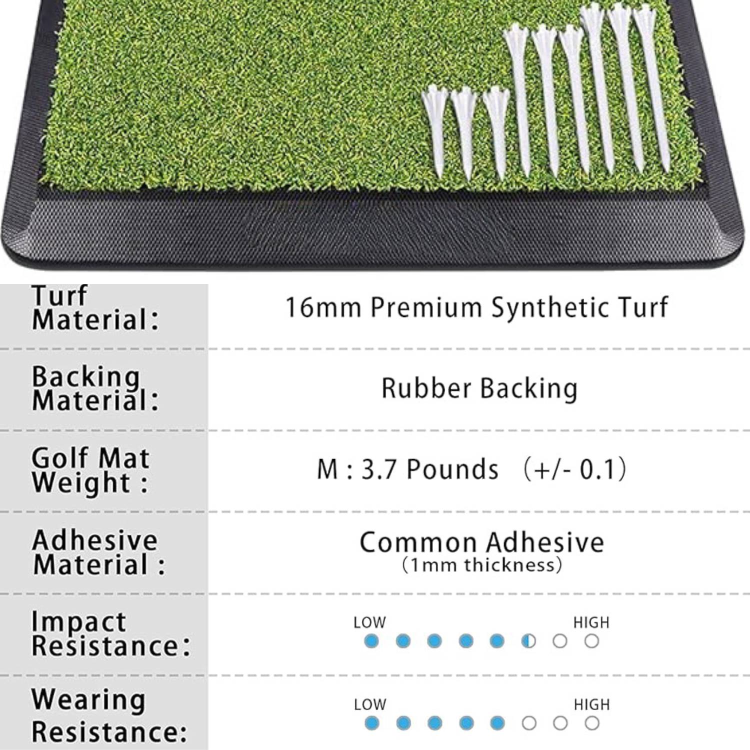 Golf Hitting Mat Set: image 4