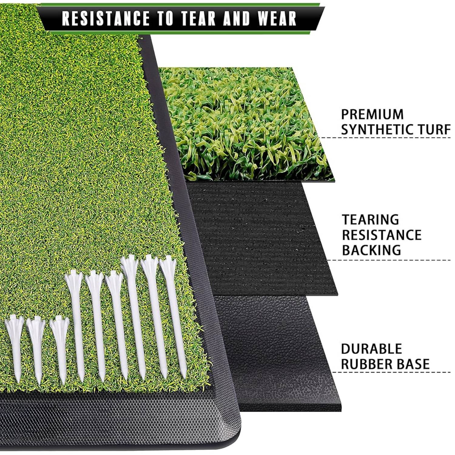 Golf Hitting Mat Set: image 6