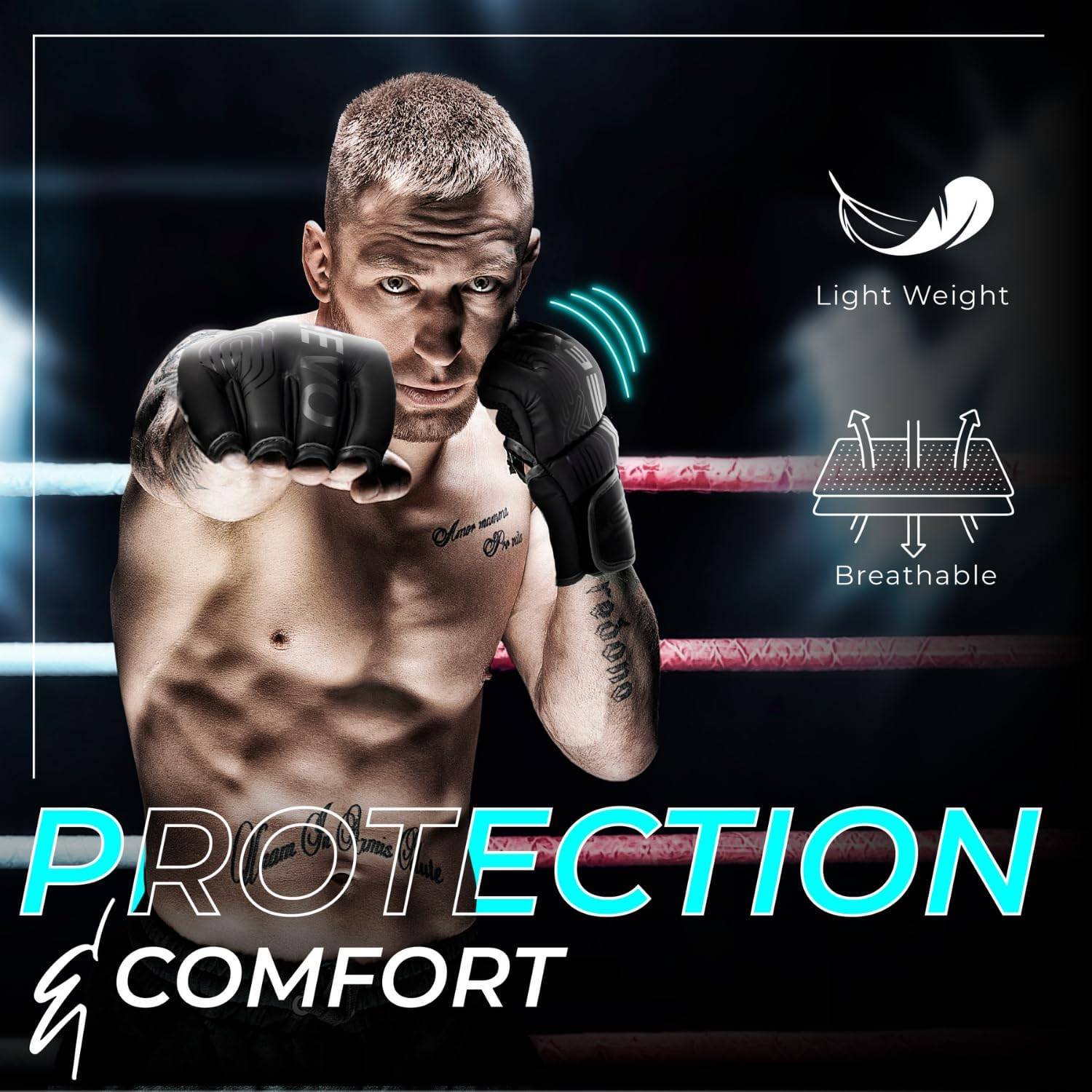 MMA Gloves, Small: image 2